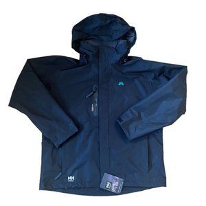 New Helly Hansen Workwear Black Manchester Waterproof Shell Jacket Size …